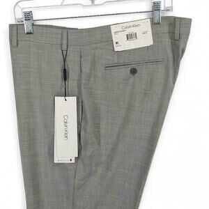 slim fit dress slacks Shop Calvin Klein Slim Fit Gray Washable Dress Pants